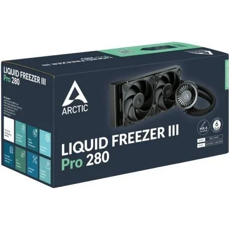Arctic Arctic Freezer III PRO 280 Refrigeración Líquida CPU 280mm 2 Ventiladores Negro